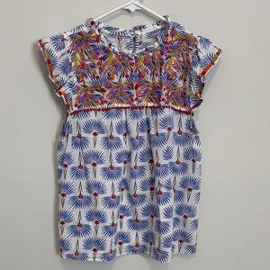 THML Size S Colorful Embroidered Blouse